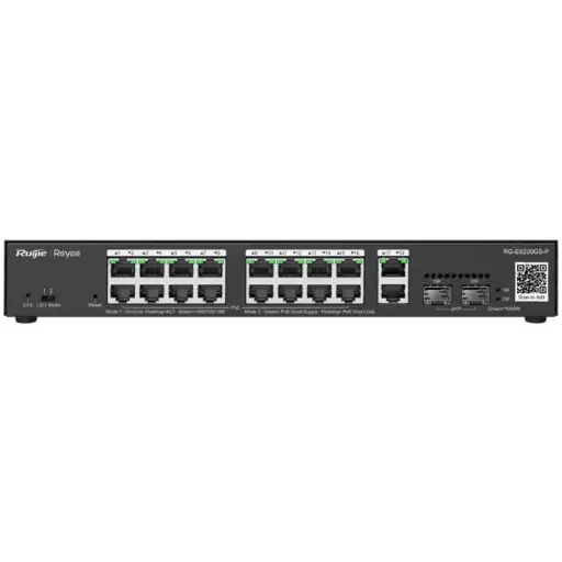 Reyee 18 Port Gigabit with 16 PoE 250W 2SFP Smart Managed Switch